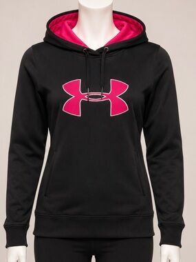 Under Armour UA Storm Big Logo Hoodie - Black/Pink
